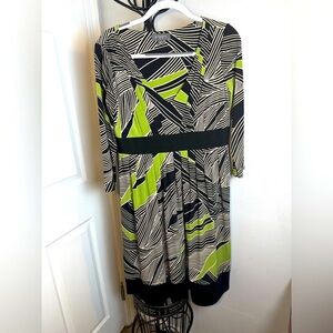 Stylish Black and Green Women's Dress